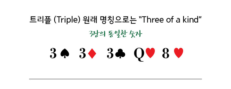 [포커 족보] 트리플 (Triple)